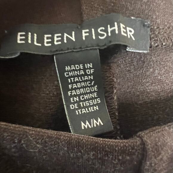Eileen Fisher brown pull on Straight leg tencel lyocell blend pants Size Medium - Picture 5 of 8